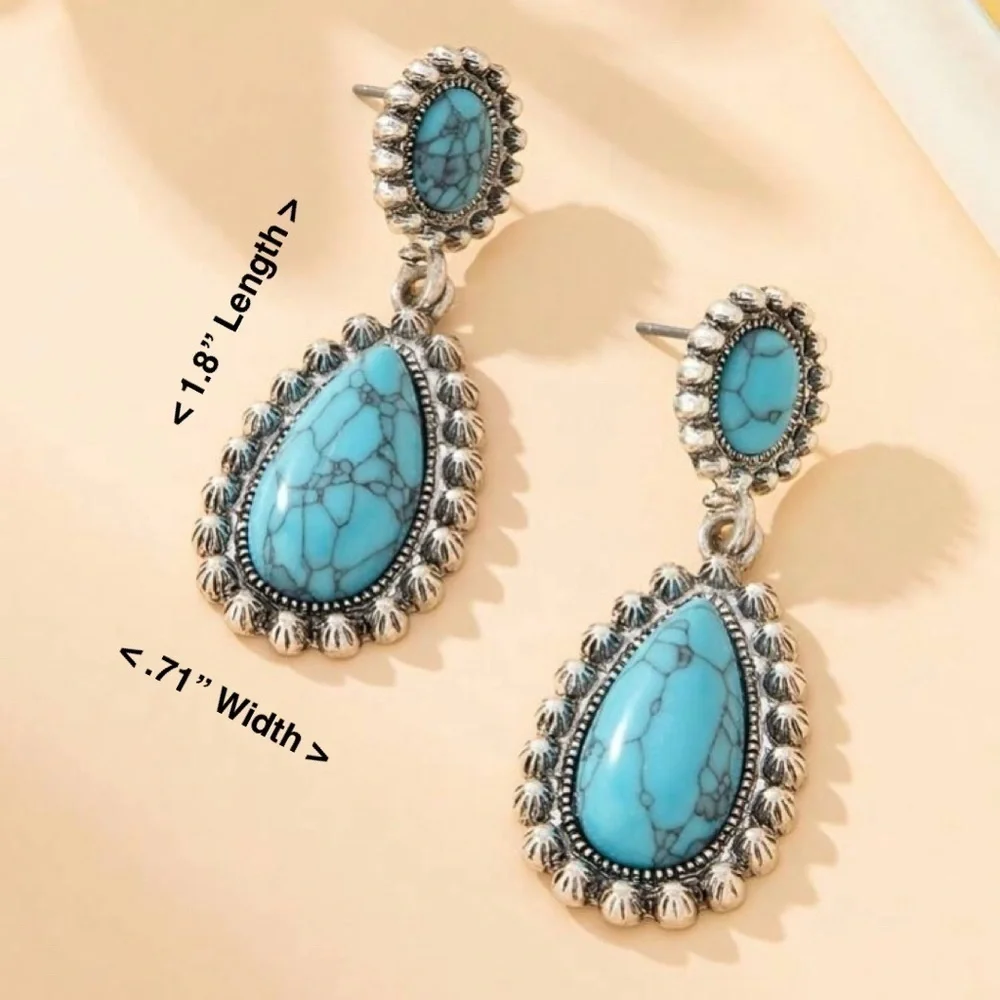 Turquoise Water Drop Earrings